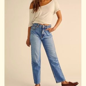 BNWT We The Free Pacifica High Rise Slim Straight Leg 28